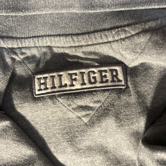 2/$30 Tommy Hilfiger Gray Split V-neck Collar Short Sleeve Shirt Size XXL - Picture 8 of 9